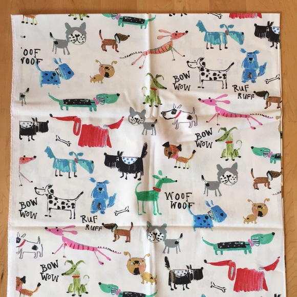 Painted Dog Print Duck Cloth Fabric - Picture 3 of 13